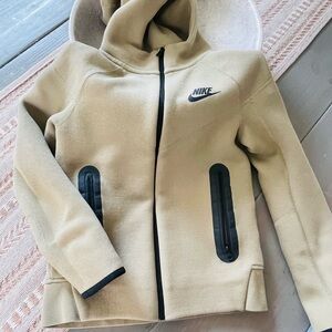 Nike Olive Green Full-Zip Hoodie - Boys Small